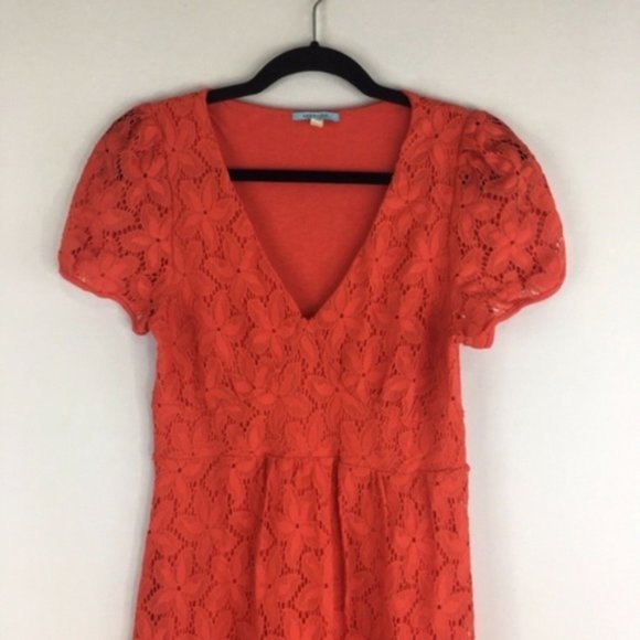 Leifnotes Anthropolgie Dogflora Midi Lace Dress - Picture 3 of 7